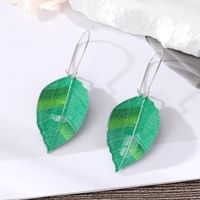 Fashion Leaves Alloy Plating Women's Drop Earrings 1 Pair sku image 6