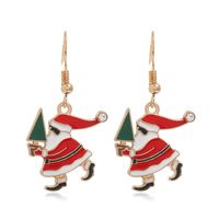 Fashion Christmas Tree Santa Claus Alloy Plating Women's Drop Earrings 1 Pair sku image 24