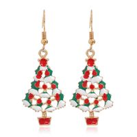 Fashion Christmas Tree Santa Claus Alloy Plating Women's Drop Earrings 1 Pair sku image 9