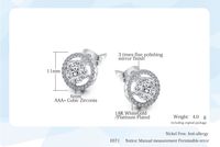Fashion Geometric Brass Zircon Ear Studs 1 Pair main image 2