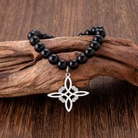 Nordic Style Geometric Symbol Beaded Alloy Hollow Out Unisex Bracelets 1 Piece main image 3