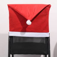 Christmas Cute Santa Claus Cloth Party Chair Cover 1 Piece sku image 1