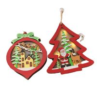 Christmas Cute Cartoon Wood Party Hanging Ornaments main image 5