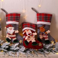 Christmas Retro Santa Claus Snowman Cloth Party Christmas Socks main image 5