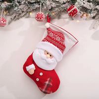 Christmas Fashion Santa Claus Snowman Cloth Party Christmas Socks sku image 1