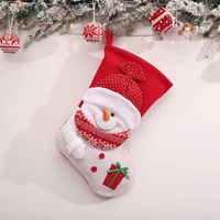 Christmas Fashion Santa Claus Snowman Cloth Party Christmas Socks sku image 2