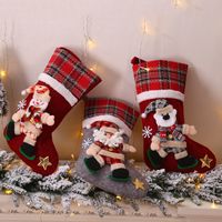 Christmas Retro Santa Claus Snowman Cloth Party Christmas Socks main image 3