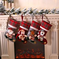 Christmas Retro Santa Claus Snowman Cloth Party Christmas Socks main image 1