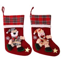 Christmas Retro Santa Claus Snowman Cloth Party Christmas Socks main image 2