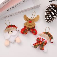 Weihnachtsweihnachtsmann-schneemann-stoff-party-hängende Ornamente main image 3