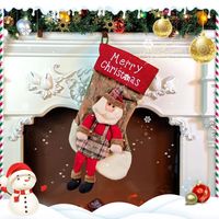 Christmas Fashion Santa Claus Snowman Nonwoven Party Hanging Ornaments sku image 1