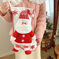 Christmas Fashion Santa Claus Snowman Cloth Nonwoven Party Christmas Socks main image 3