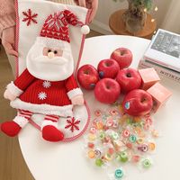 Christmas Fashion Santa Claus Snowman Cloth Nonwoven Party Christmas Socks main image 4