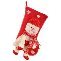 Christmas Fashion Santa Claus Snowman Cloth Nonwoven Party Christmas Socks main image 6