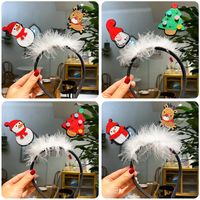 Cartoon Style Christmas Tree Snowman Cloth Hair Band main image 1