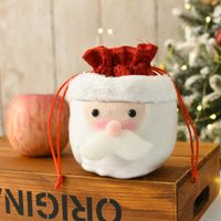 Christmas Cartoon Style Cute Santa Claus Snowman Cloth Family Gathering Party Festival Gift Bags sku image 1
