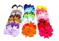 Cute Solid Color Flower Cloth Hair Clip main image 5
