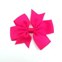 Cute Solid Color Flower Cloth Hair Clip sku image 5