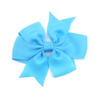 Cute Solid Color Flower Cloth Hair Clip sku image 26