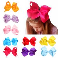 Cute Solid Color Flower Cloth Hair Clip main image 6