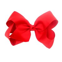 Cute Solid Color Flower Cloth Hair Clip main image 5