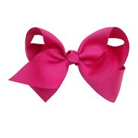 Cute Solid Color Flower Cloth Hair Clip main image 4