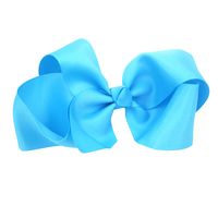 Cute Solid Color Flower Cloth Hair Clip sku image 4