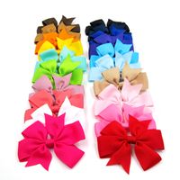 Cute Solid Color Flower Cloth Hair Clip sku image 3