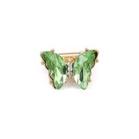 Fashion Butterfly Alloy Rhinestones Women's Brooches sku image 1