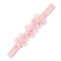 Fashion Solid Color Flower Cloth Pearl Lace Hair Band 1 Piece main image 5