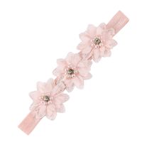 Fashion Solid Color Flower Cloth Pearl Lace Hair Band 1 Piece sku image 12