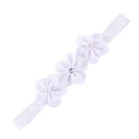 Fashion Solid Color Flower Cloth Pearl Lace Hair Band 1 Piece sku image 5
