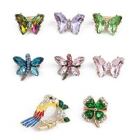 Fashion Butterfly Alloy Rhinestones Women's Brooches main image 1