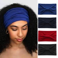 Fashion Solid Color Cloth Pleated Hair Band main image 1
