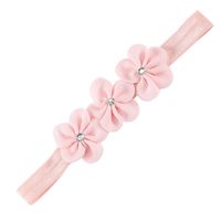 Fashion Solid Color Flower Cloth Pearl Lace Hair Band 1 Piece sku image 3
