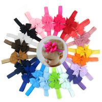 Fashion Solid Color Flower Bow Knot Cloth Hair Band main image 6