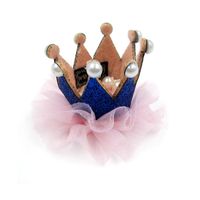 Fashion Crown Cloth Sequins Hair Clip sku image 5