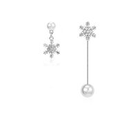 Fashion Snowflake Alloy Rhinestones Women's Drop Earrings 1 Pair sku image 6