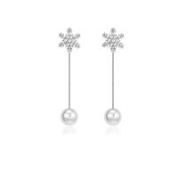 Fashion Snowflake Alloy Rhinestones Women's Drop Earrings 1 Pair sku image 8