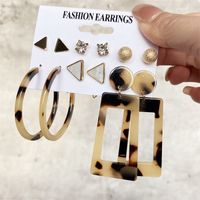 Fashion Circle Heart Shape Butterfly Alloy Artificial Pearls Women's Hoop Earrings 1 Set sku image 15