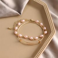 Fashion Geometric Alloy Artificial Pearls Women's Bracelets 1 Piece main image 3
