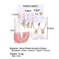 Fashion Geometric Leaves Butterfly Alloy Inlaid Zircon Women's Earrings 1 Set main image 5