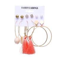 Fashion Geometric Leaves Butterfly Alloy Inlaid Zircon Women's Earrings 1 Set sku image 9