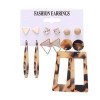 Fashion Geometric Leaves Butterfly Alloy Inlaid Zircon Women's Earrings 1 Set sku image 35