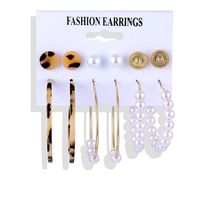 Fashion Geometric Leaves Butterfly Alloy Inlaid Zircon Women's Earrings 1 Set sku image 37