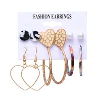 Fashion Geometric Leaves Butterfly Alloy Inlaid Zircon Women's Earrings 1 Set sku image 22