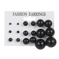 Retro Geometric Pearl Artificial Pearls Women's Ear Studs 1 Set sku image 6