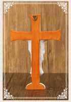 Religious Ornaments Easter Cross Indoor Decoration Gift Resin Crafts main image 2