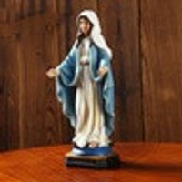 Retro Virgin Mary Statue Religious Indoor Table Decoration Resin Crafts main image 3