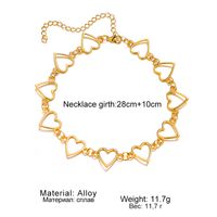 Fashion Heart Shape Alloy Women's Necklace main image 2